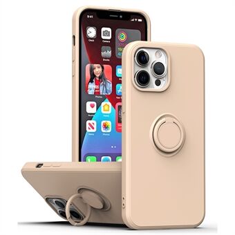 Protective Case for iPhone 13 Pro Max , Drop-proof Rubberized TPU Phone Cover with Ring Kickstand