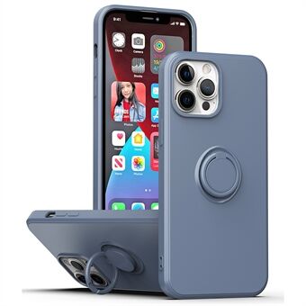 Protective Case for iPhone 13 Pro Max , Drop-proof Rubberized TPU Phone Cover with Ring Kickstand