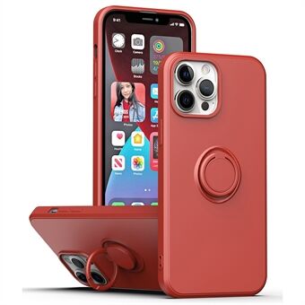 Protective Case for iPhone 13 Pro Max , Drop-proof Rubberized TPU Phone Cover with Ring Kickstand