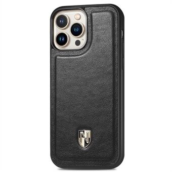 CASENEO telefonfodral för iPhone 13 Pro Max  Anti-Fall telefonfodral Äkta läderbelagd Stötsäker PC-fodral