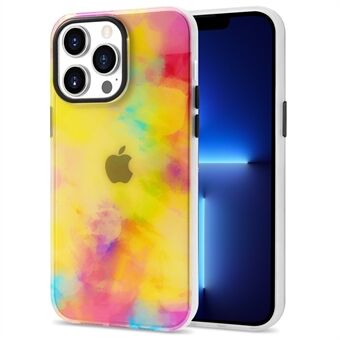 För iPhone 13 Pro Max 6,7 tum IML färgglada mönster Anti-dropp telefonfodral PC + TPU skyddsfodral