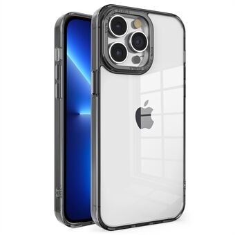 För iPhone 13 Pro Max Crystal Series Bakstycke Fallsäkert Transparent PC+TPU-telefonfodral