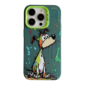 För iPhone 13 Pro Max Graffiti djurmönsterfodral PC+TPU stötdämpande telefonskal