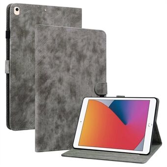 För iPad (2021) / (2019) / (2020) Söt Tigermönster tryckt skyddsfodral TPU+PU Läder Auto Wake / Sleep Stand Cover med kortplats