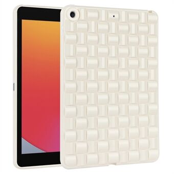 För iPad 10.2 (2021) / (2019) / (2020) Mjukt TPU-fodral Skyddande tablettfodral Vävd Textur Anti-Slip-fodral