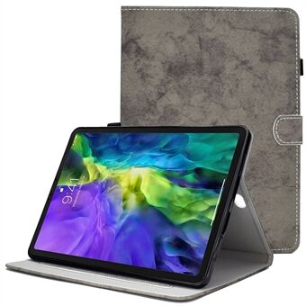 För iPad Pro  (2018) / (2020) / Air (2020) / (2022) Tablettfodral med tygstruktur i enfärgad PU-läder Anti- Scratch Stand Flip Magnetic Cover med korthållare