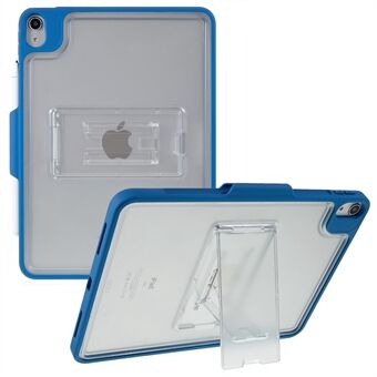 MUTURAL Qingfeng-serien för iPad Air (2020) / (2022) Transparent Kickstand Tablet Case PC + TPU Stötsäkert bakstycke