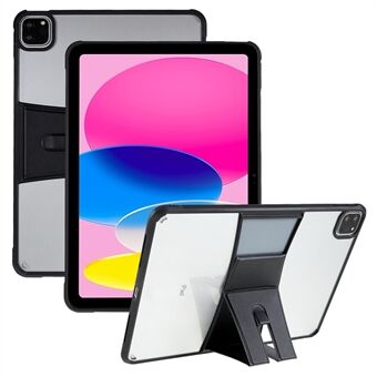 Tablettfodral för iPad Pro 11 (2018) / (2020) / (2021) / (2022) / iPad Air (2020) TPU + Akryl Clear Tablet Cover Läder Stativ