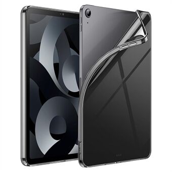 För iPad Air (2020) / iPad Air (2022) Flexibelt TPU-skyddsfodral Stötsäkert surfplatta - transparent svart