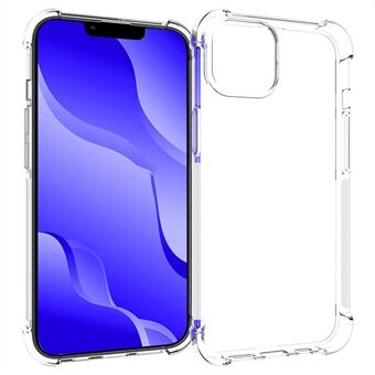 För iPhone 14  Anti-fall telefonfodral Exakta utskärningar Fyra hörn Droppe-resistant Back TPU Skyddsfodral