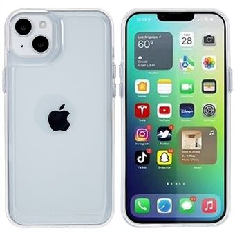 För iPhone 14  Anti-fall PC+TPU Telefonfodral Högt genomskinligt Mobiltelefon Skyddsfodral