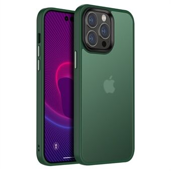 För iPhone 14  Anti-dropp Matt Anti-fingeravtryck TPU+PC telefonfodral Lätt tunt linsskydd Bakstycke