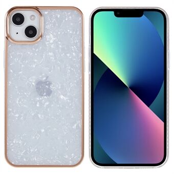 För iPhone 14  skalmönster IMD galvanisering TPU+akryl telefonfodral bakskal