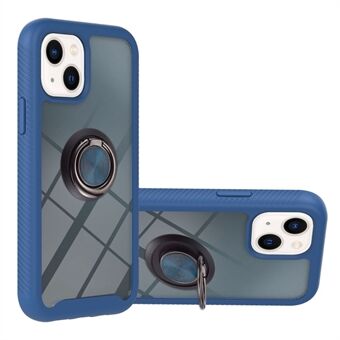 YB PC Series-5 Ring Kickstand telefonfodral för iPhone 14 , PC + TPU Dual Layer Protection Cover