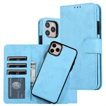 För iPhone 14 s matt retro telefonfodral Anti-dropp magnetisk absorption Löstagbart inre TPU fodral + PU läderfodral plånbok