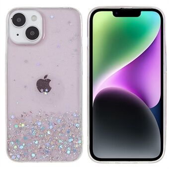 För iPhone 14 Starry Sky Epoxy Sparkle Personligt telefonfodral skal Mjukt TPU stötdämpande bakstycke