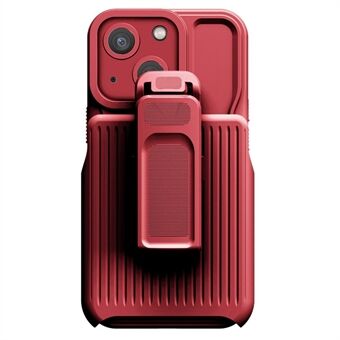 Explorer-serien för iPhone 14 Avtagbar bakre klämma Kickstand Telefonfodral PC + TPU Stötsäkert Hybrid Cover