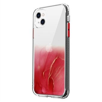 För iPhone 14 Snyggt marmormönster akryl + TPU telefonfodral Droppsäkert skyddsfodral