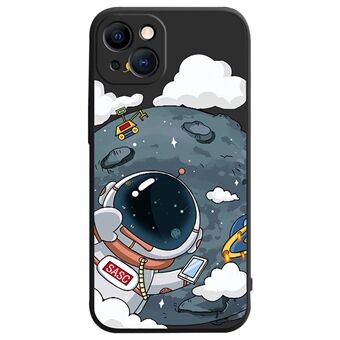 Astronaut Pattern Printing Telefonfodral för iPhone 14 Fallsäkert TPU Smartphone Cover Protector