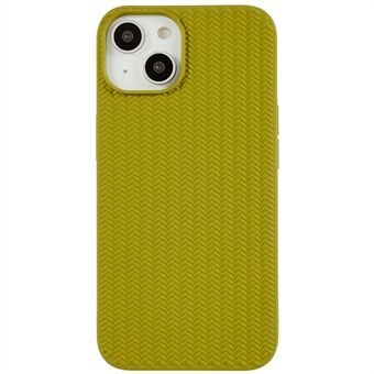 För iPhone 14 Classic Knitted Texture Telefonfodral Scratch Anti-Rep Mjuk TPU bakskal