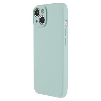 För iPhone 14 Fiberfoder Mjukt TPU-telefonfodral Gummierat texturskydd