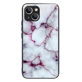 Skyddsfodral för iPhone 14 TPU-fodral i härdat glas med tryckt telefonfodral