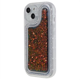 För iPhone 14 Epoxi Personligt Mobilfodral Bling Glitter Mjuk TPU-skal