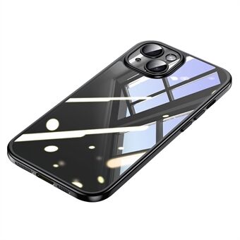 SULADA Titanium Series För iPhone 14 Genomskinligt Fodral Elektroplätering TPU+PC Slim Telefonfodral med Linsfilm