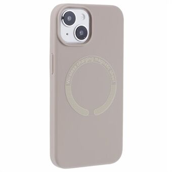 BJT-Series För iPhone 14 Magnetiskt Telefonfodral TPU+Silikon Tygfoder Baksida