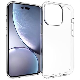 För iPhone 14 Pro  högt genomskinligt mobilfodral Dropsäkert TPU bakstycke