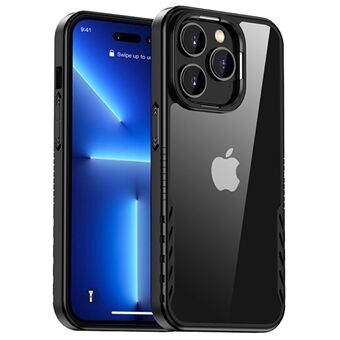 IPAKY för iPhone 14 Pro  Ultra Slim Telefonfodral Reptålig Scratch+PC Mobiltelefon Skyddsbaksida Stöd för trådlös laddning