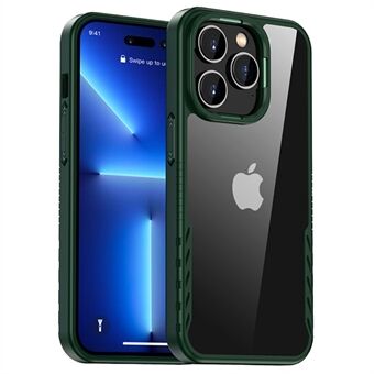 IPAKY för iPhone 14 Pro  Ultra Slim Telefonfodral Reptålig Scratch+PC Mobiltelefon Skyddsbaksida Stöd för trådlös laddning