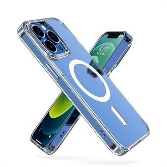 MUTURAL För iPhone 14 Pro Skal Kompatibelt med MagSafe Mjukt TPU Hårt PC Transparent Skyddande Telefonfodral