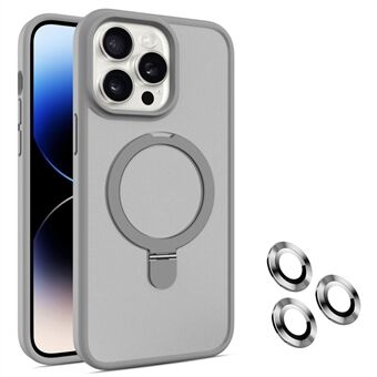 För iPhone 14 Pro Magnetiskt skal PC+TPU Telefonfodral med kameralinsskydd ensemble