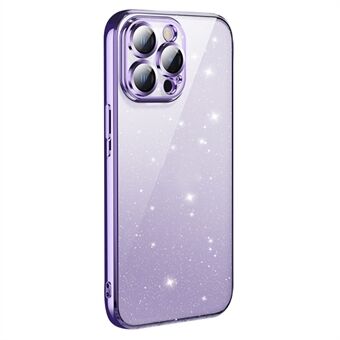 X-LEVEL För iPhone 14 Pro Mobilskal Glitter Puder Transparent TPU Baksida - Lila