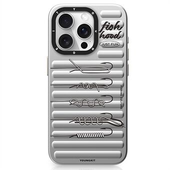 YOUNGKIT Fiske Serie För iPhone 14 Pro Magnetisk Fodral IMD Roligt Mönster PC+TPU Telefonskal