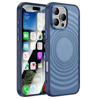 För iPhone 14 Pro Skyddande Fodral av Akryl+TPU Telefon Skal med 3D Vågmönster