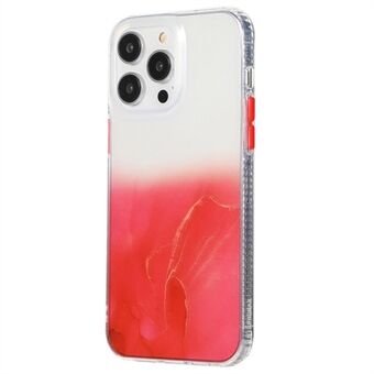 För iPhone 14 Pro Marmormönster Akryl + TPU Anti- Scratch Telefonfodral Skyddande baksida