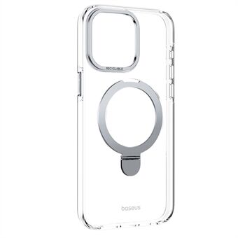 BASEUS Smart Ring Series För iPhone 14 Pro Kickstand Skal Anti-Fall PC+TPU Transparent Telefonskal Kompatibel med MagSafe