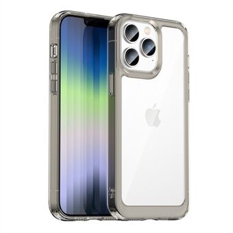 För iPhone 14 Pro Max  borstestruktur Anti-fingeravtryck TPU+Akryl Anti-fall skyddande telefonfodral