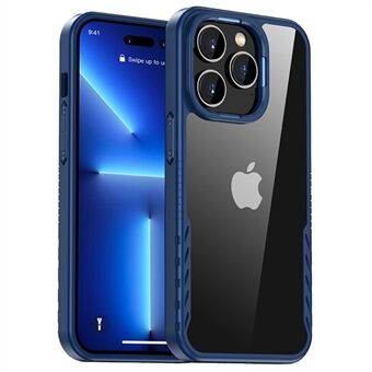 IPAKY för iPhone 14 Pro Max  Anti- Scratch TPU+PC Telefonfodral Stöd för trådlös laddning