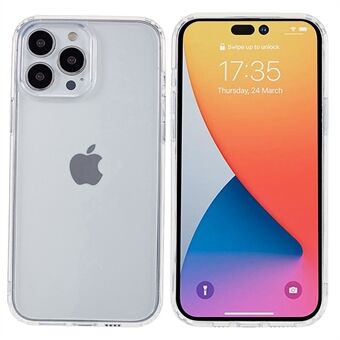 MUTURAL För iPhone 14 Pro Max  högt genomskinligt skyddande telefonfodral TPU-ram PC-baksida Hybrid-skal