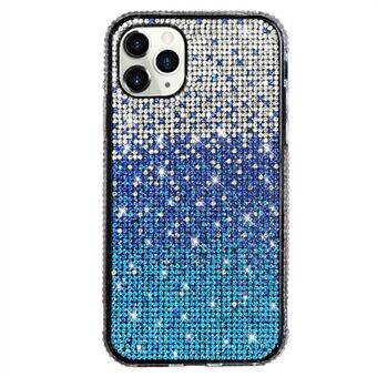 För iPhone 14 Pro Max Gradient Fodral Sparkle Full Rhinestone Decor Mjukt TPU skyddsfodral