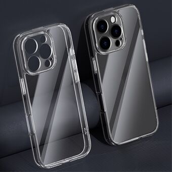 För 14 Pro Max Clear Case TPU+Härdat Glass Skyddande Telefonskal