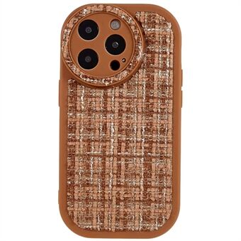 Stötsäkert fodral för iPhone 14 Pro Max TPU PU Läder Canvas Telefonfodral Anti- Scratch Telefonskal