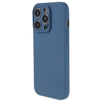 För iPhone 14 Pro Max Gummerat TPU-skyddsfodral Mjukt fiberfoder inuti Stötsäkert telefonskal