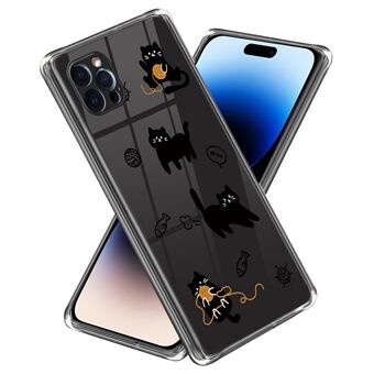 För iPhone 14 Pro Max Mönsterutskrift Telefonfodral Anti- Scratch Mjuk TPU baksida