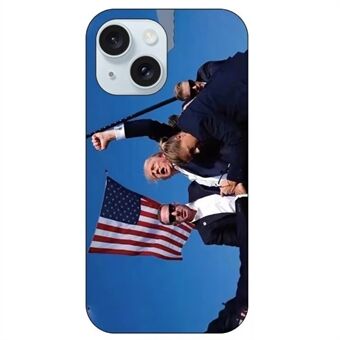 För iPhone 15 Donald Trump Telefonfodral Skyddande TPU Telefonfodral