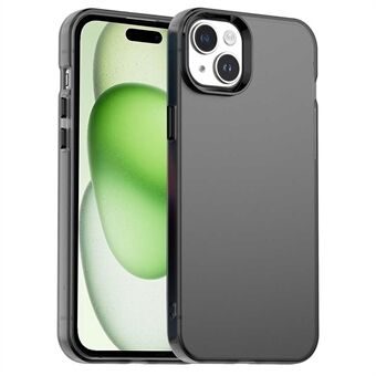 För iPhone 15 Fodral PC+TPU+PET Matt Stötfångarskydd Baksida för Telefon