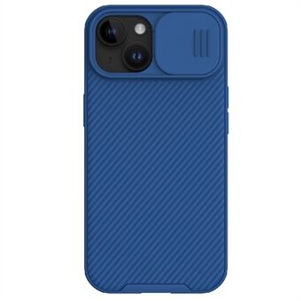 NILLKIN CamShield Pro-serien för iPhone 15 Skjutmekanism för kamera-lock Mobilskal PC+TPU Anti-slip-skydd